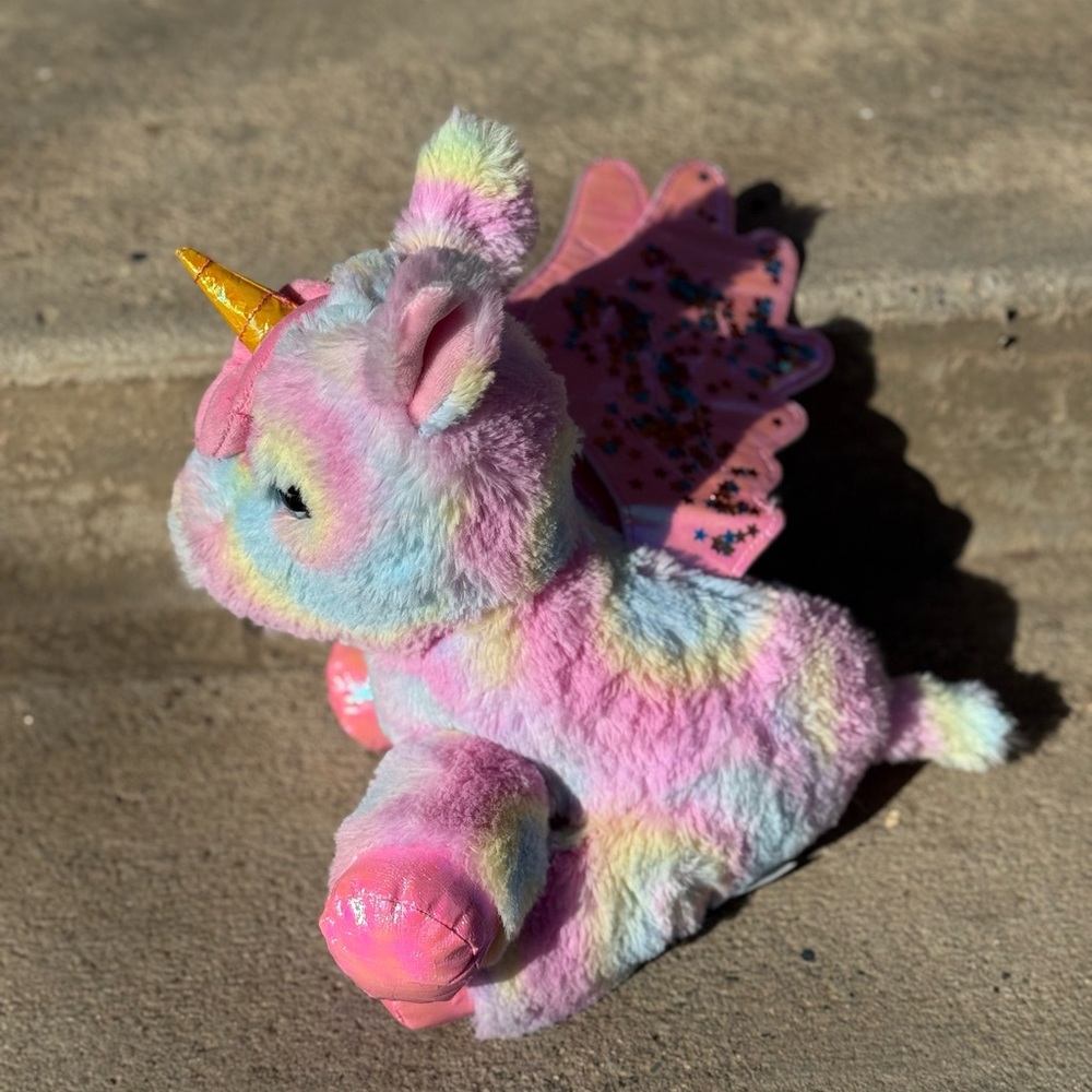 Barbie Rainbow Unicorn Stuffed Animal Battery Operated